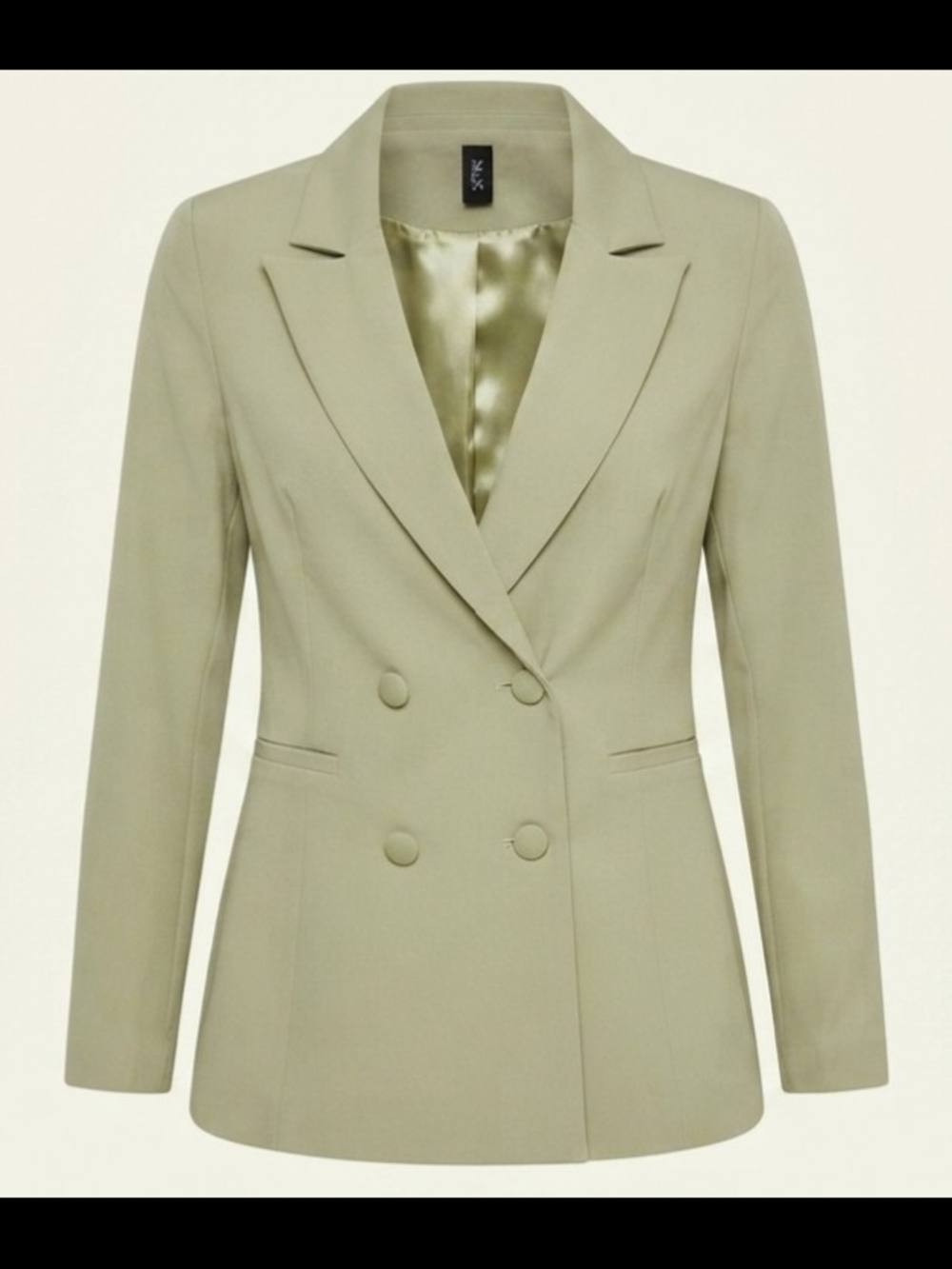 Windsor Double-Breasted Blazer in Light Sage